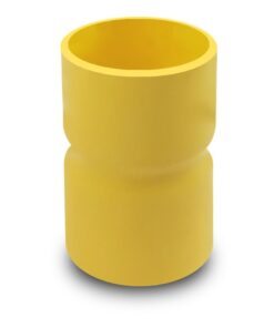 ข้อต่อตรงแบบทำมือ (Socket) NANO สีเหลือง หน่วยนิ้ว เหลือง