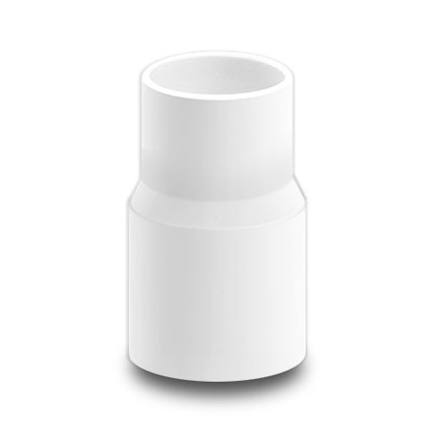 ข้อต่อตรงลดขนาด (Coupler) NANO หน่วยมิล ขาว