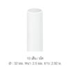 ท่อร้อยสายไฟ uPVC NANO (หน่วยมิล) ยาว 2.92 เมตร สีขาว / สีดำ ขาว