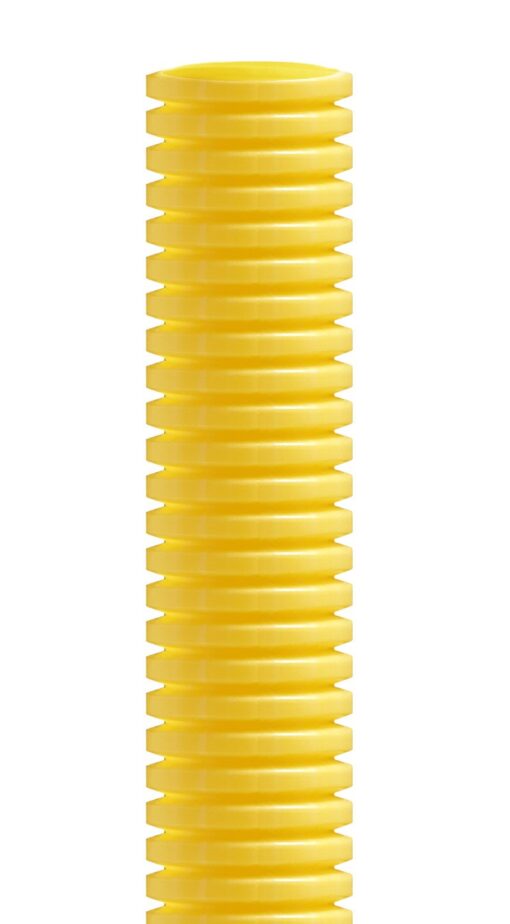 ท่ออ่อนลูกฟูก uPVC NANO (หน่วยนิ้ว) สีขาว / เหลือง / ดำ เหลือง