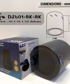 Alternative view of ดาวน์ไลท์ติดลอย ขั้วE27 สีดำ ทรงกลม ขนาด6นิ้ว BEC