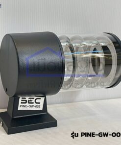 Alternative view of โคมไฟผนังภายนอก สีดำ BEC รุ่น PINE-GW-002 ขั้ว E27