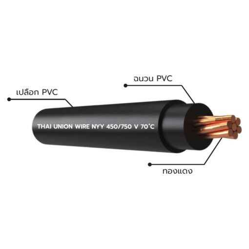 สายไฟ THAI UNION NYY-1-core